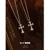Nuevo Collar Cruzado Retro para Mujer, Cadena para Clavícula Versátil de Lujo Ligero y Moda, Accesorio de Alto Nivel para Combinar con Suéteres