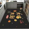 Alfombra de Barro de Diatomeas de Color Sólido con Texto Decoración de Cocina Alfombrilla de Área Grande para Todo el Suelo Alfombrilla Absorbente de Agua y Aceite Lista para la Venta