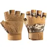 Guantes de Fitness Medio Dedo para Hombre y Mujer Deportes al Aire Libre Ciclismo Guantes de Entrenamiento Antideslizantes Resistentes al Desgaste Protección para Fans Militares Tácticos Absorción de Impactos