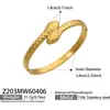 Conjunto de pulseras con cierre de textura geométrica en forma de serpiente, moda ins europea y americana, lujo ligero, acero inoxidable chapado en oro real de 18k, no se decolora