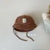 Sombrero de Pescador de Algodón y Lino para Bebé Estilo Nuevo Primavera Otoño Sombrero de Sol para Protección Solar de Bebés Niños Verano Sombrero de Cubo Unisex para Niños