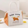 Bolsa Lonchera de Dibujos Animados, Bolsa Lonchera tipo Bandolera, Bolsa Lonchera Estéreo, Bolsa de Mano de Gran Capacidad con Papel de Aluminio Espesado, Bolsa Lonchera para Llevar