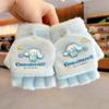 Luvas Quentes à Prova de Frio de Inverno para Crianças, para Alunos do Ensino Fundamental e do Ensino Primário, para Escrever, Especiais, Meio Dedo, com Aba Dobrável, Conjunto de Cinco Dedos