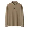 Sudadera de terciopelo catiónico de doble cara para hombre, nuevo modelo otoño e invierno 2026, cuello alto estilo chino, camiseta interior casual y cálida para hombre