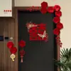 Set de Decoración de Puerta de Habitación de Boda para Crear un Ambiente Nupcial, Set Completo de Pegatinas para Puerta de Boda y Decoraciones Colgantes para las Habitaciones del Novio y la Novia