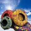 Anillo de Esquí para Tobogán Arcoíris Anillo Engrosado Resistente al Desgaste Llanta Inflable Cojín de Aire Redondo Niños y Adultos Tobogán Seco Colorido