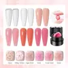 Gel para extensión de uñas en lata, esculpido y modelado sólido, sin necesidad de forma de papel, no pegajoso, parches de extensión de uñas rápidos
