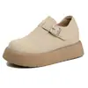 Sandálias Birkenstock com Solado Grosso e Forro de Lã para Mulheres, Novos Mocassins Casuais Retrô Outono/Inverno 2026, Botas de Neve com Forro de Lã, Sapatos de Algodão