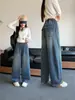 Pantalones para Niñas Primavera y Otoño 2026 Nueva Moda Casual Bolsillo Trasero con Solapa Pantalones Curvos para Niños Mayores, Jeans de Otoño para Niños