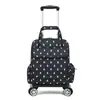 Bolsa de viaje mini plegable ultraligera al por mayor, bolsa de carrito pequeña universal con ruedas portátil, caja de tela para viaje de abordaje