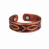 Pulseira Magnética Amazon com Design Floral da Moda, Bracelete Magnético Aberto Ajustável, Joia Transfronteiriça Vintage Estilosa