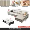 Sofá moderno minimalista nórdico para apartamentos pequeños, totalmente equipado con tela resistente a las garras de gato, adecuado para propiedades de alquiler, sofá de Foshan para sala de estar en casa