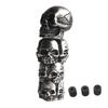 Palanca de cambios modificada para coche Resina de propósito general variedad de cabeza de cambio de calavera cabeza de palanca de dial cabeza de palanca de bolso