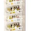 Estante de Almacenamiento para Baño Sin Agujeros, Estante de Almacenamiento de Alta Gama para Pared de Baño sin Clavos