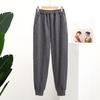 Outono e Inverno coloridos veludo liso 129 perna superior espessado quente calças de pijama moda feminina para casa calças de moletom casuais