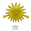 Estilo Ins Color Retro Sol Sonriente Globo Decoración de Fiesta Escena de Actividad de Cumpleaños para Niños Guardería Globo