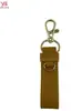 Porta-Chaves Criativo de PU, Chaveiro de Couro para Carro, Cor Sólida, Suporta Logo Personalizado, Opções de Cores Disponíveis