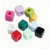 Cuentas Cuadradas Acrílicas de Color Sólido Cuentas Cuadradas Cuentas Sueltas Cuentas Espaciadoras para DIY Material para Pulseras Accesorios de Joyería