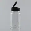 PET Transparente 50/60/70/80/100/120/150/175ml Botella para Cebo de Pesca Manualidades Plástico Vacío Tapa Flip-top