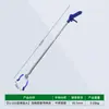 Tubo de aço inoxidável azul Pinça de lixo sanitário Balde à prova de vento Pinça sanitária para coleta Pinça de coleta doméstica sanitária Dispositivo de coleta