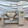 Agitador planetário automático wok grande aquecimento elétrico sanduíche wok hot pot fundo material máquina de fritura planetária