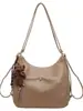 Bolsa tote retrô de alta qualidade para mulheres, grande capacidade, mochila versátil, nova moda 2026, bolsa de ombro e bolsa transversal versátil