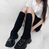 Calcetines de rayas verticales para primavera y verano con caída protección solar fría calcetines Jk japoneses negro blanco calcetines de pierna ancha para pantorrilla calcetines de media pantorrilla combinan con todo