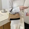 Bolso de mano tejido de paja para debajo del brazo 2026 Verano Nuevo de Moda Color Arcoíris Bolso de Playa Perezoso Bolso de Hombro Cruzado Bolso para Lonchera