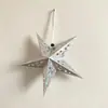 Spot Día Nacional Festival del Medio Otoño Estéreo Láser Navidad Estrella de Cinco Puntas Techo con Luz Colgante Estrella de Papel Escena Pantalla