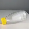 Fabricante 250g 500g Caja de Plástico para Mascotas con Tapa abatible, Mismo Estilo que Hema y Pando, Botella de Plástico para Miel con Válvula de Silicona Plana