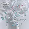 Champagne Transparente Marquise Zircón Super Brillante Joyería para Uñas Transparente Fondo Puntiagudo Forma de Gota de Agua con Alas de Mariposa Diamante para Uñas Joyería al por Mayor
