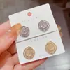 Pendientes Cuadrados de Circonita Geométrica de Moda Simples y Versátiles, Pendientes Elegantes para Celebridades de Internet y Viajeros, Accesorios para Orejas Versátiles Únicos