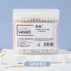 Caixa de Algodão de Duas Cabeças Swab Descartável Cosmético Algodão Cabeça Pequena Orelha Puxando Algodão Sanitário Cabeça Redonda Ponta Pau de Madeira Pau de Algodão