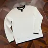 Suéter Tricô de Marca Nova Tendência Outono e Inverno Peça Falsa Dupla para Homens, Estilo Japonês, Alto Padrão, Modelagem Solta, Quente, Jaqueta Tricô Casual