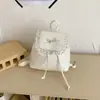 Bolsa Linda Estilo Coreano con Adorno de Encaje para Mujer, Mochila Nueva Moda Verano 2026 Estilo Juvenil
