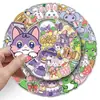 50 Adesivos Originais Coloridos de Desenho Animado de Animais Kawaii Fofos para Caderno Pet Copo de Chá com Leite Guka Decoração DIY
