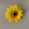 Tela de seda de simulación cabeza de girasol 7cm girasol de simulación flor artificial material para guirnalda DIY accesorios de decoración floral