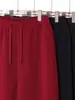 Pantalones rectos de pierna ancha holgados de algodón original de peso pesado para primavera y otoño, unisex, adecuados para uso casual diario, pantalones deportivos versátiles