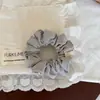 Simple Goma para el Cabello con Diseño Patchwork, Accesorio para el Cabello Estilo Intestino Delgado para Mujeres, Goma de Tela de Pana, Estilo Coreano con un Toque de Lujo, Cola de Caballo