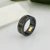 Anillo Cerámico Abejita Planeta Anillo de Pareja Personalizado de Moda Estilo Pareja Cerámica Negra No se Desvanece Anillo de Cerámica Blanca