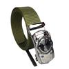Cinturón de Piel Genuina para Hombre con Hebilla Automática, Adecuado para Jeans, Moderno para Jóvenes y de Mediana Edad, Cinturón de Entrenamiento Militar