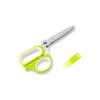 Tijeras Multiusos de Acero Inoxidable de Cinco Capas para Cebolleta, Tijeras para Porphyra (Alga) en Trozos, Tijeras Multicapa Fuertes para Puerro y Cilantro