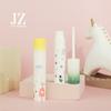 Tubo aplicador Jinze redondo de 4 ml con aplicador de pincel grueso/fino para corrector, sombra de ojos líquida, material de embalaje de plástico