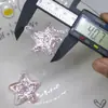 Colgante de Bolsa de Pareja Jelly Acrílico Dibujos Animados Coreanos Lindo Cristal Brillante Estrella de Cinco Puntas Llavero de Coche
