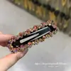 Pinzas para el cabello de pedrería brillante de lujo estilo coreano Dongdaemun Primavera 2026 para mujer, Colección de accesorios para el cabello de la frente