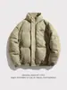 Chaqueta de Algodón Grueso Retro Americana de Gamuza para Hombres y Mujeres, Nueva Chaqueta Acolchada Gruesa de Invierno, Abrigo de Algodón de Marca Moderna para Parejas