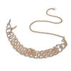 Con cadena de cintura de falda plisada Traje decorativo de verano estilo Chanel para mujer Cinturón fino Sello de cintura de cadena de moda Cinturón para pantalones de cintura