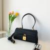 2022 Nuevo Estilo Textura Baguette Bolso Vintage para Mujer Bolso de Hombro de Moda para Debajo del Brazo Patrón de Piedra Bolso Cruzado Portátil