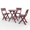 Cadeira Dobrável de Plástico à Prova d'Água para Pátio e Exterior, Cadeira de Jantar para Jardim, Varanda, Banqueta de Lazer, Mesa e Cadeira de Chá para Uso Doméstico e Exterior