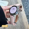 Adequado para Apple Iwatchs11 Huawei Gt7 Padrão Lichia Oppo Cintura Fina Couro Genuíno 6 Fivelas Magnéticas Pulseira de Relógio S10
